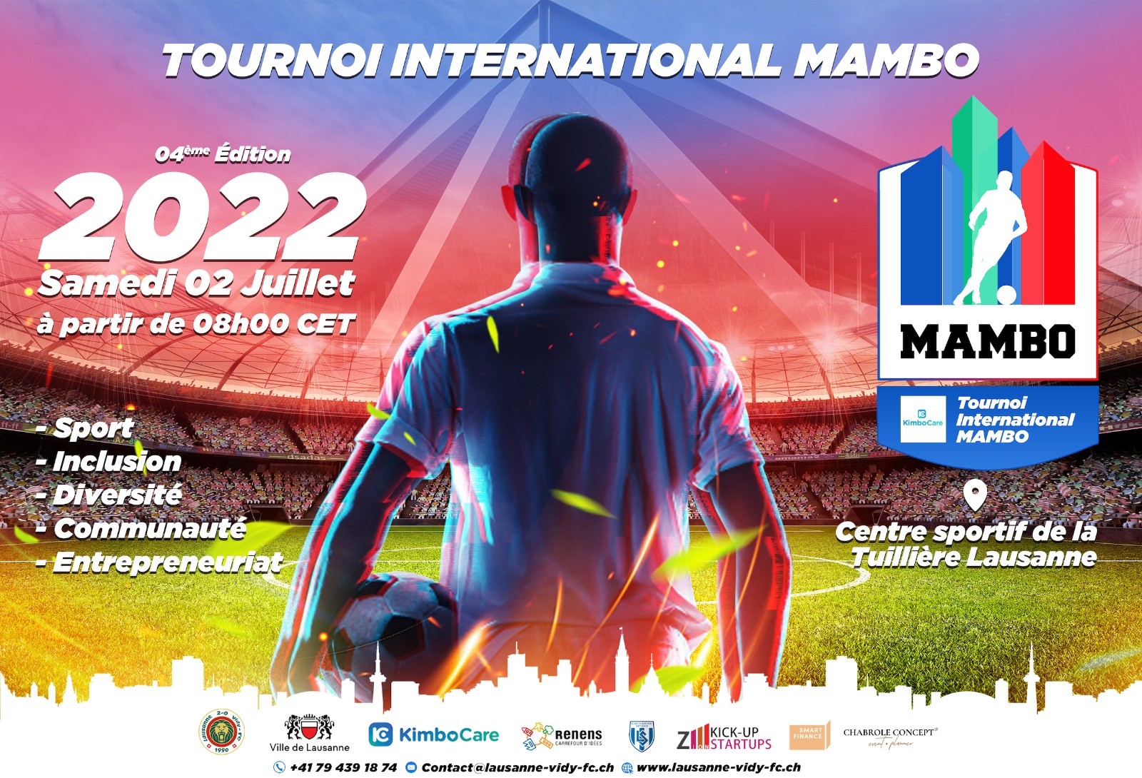 LAUSANNE-VIDY-FC : Activités du 27 juin au 2 juillet 2022
