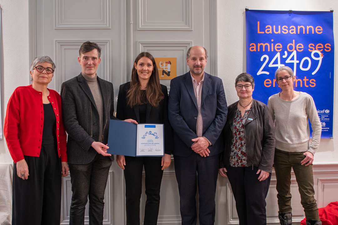 L’UNICEF confirme la relabellisation de Lausanne en tant que «Commune amie des enfants»