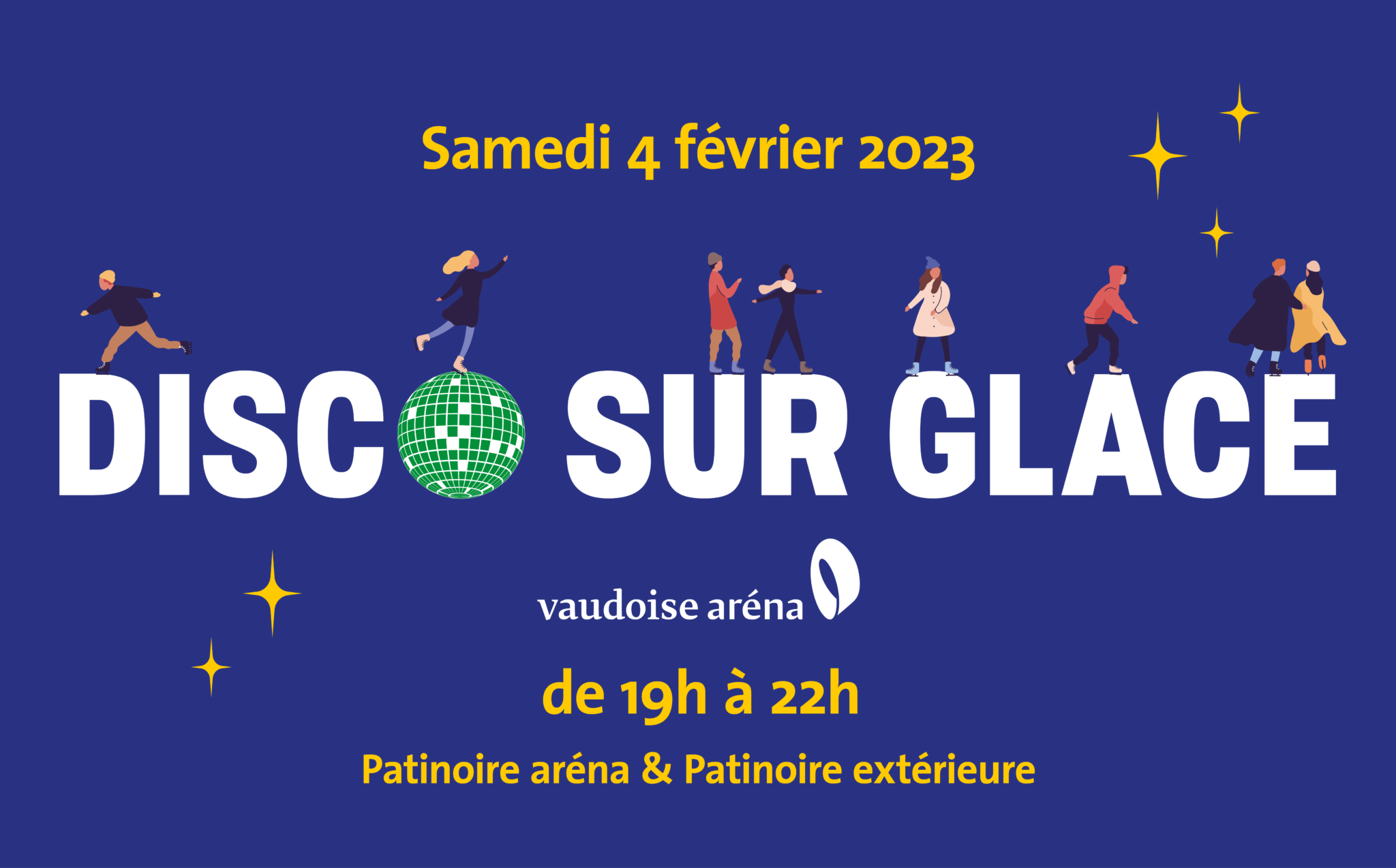 VDA: Disco sur glace à la Vaudoise aréna