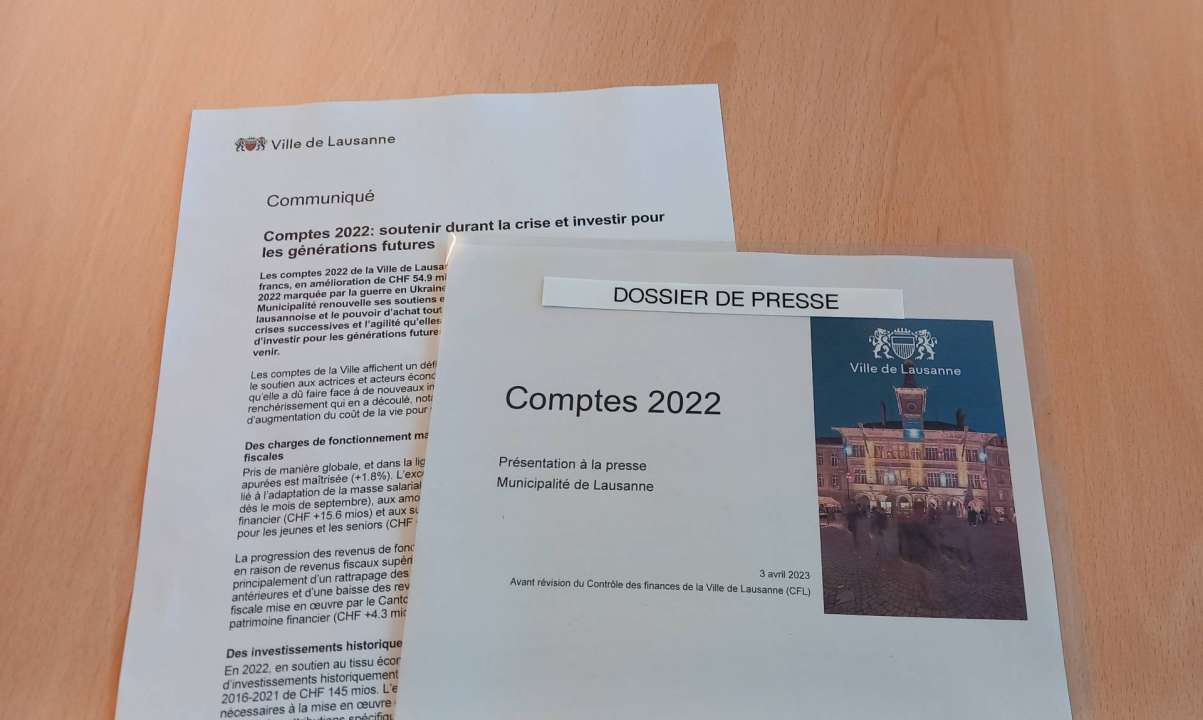 Comptes 2022: soutenir durant la crise et investir pour les générations futures