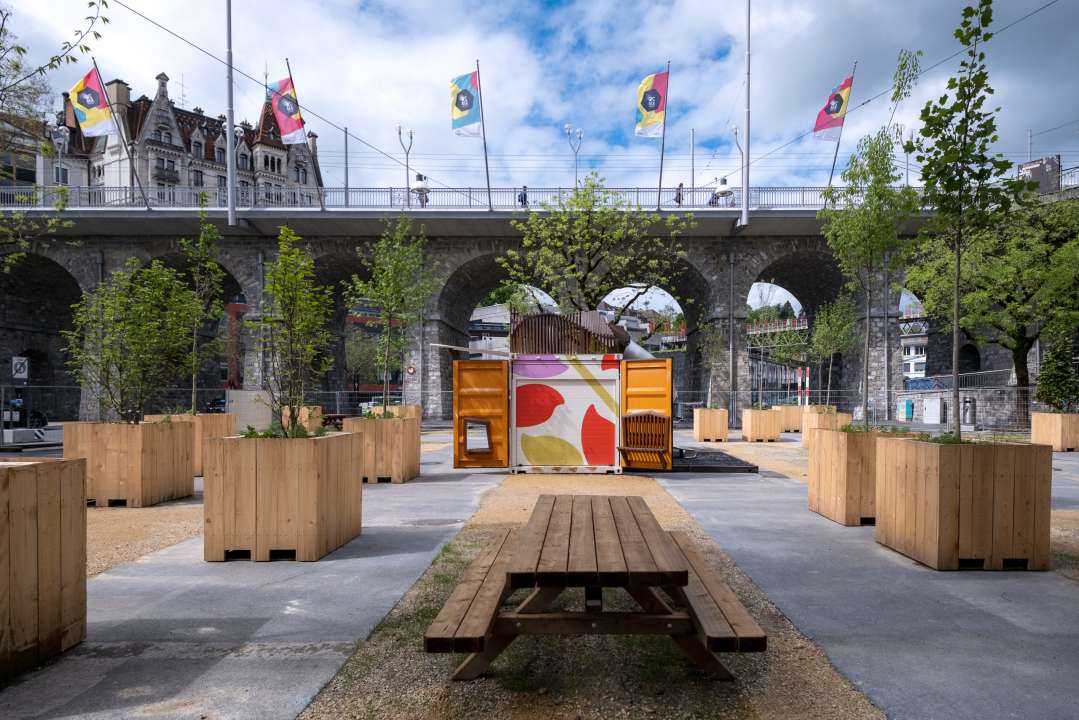 Lausanne aménage une place Centrale piétonne