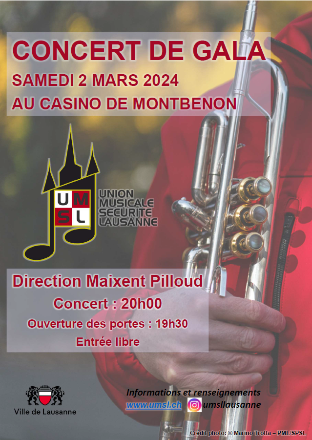 Concert de l’Union Musicale de la Sécurité Lausanne
