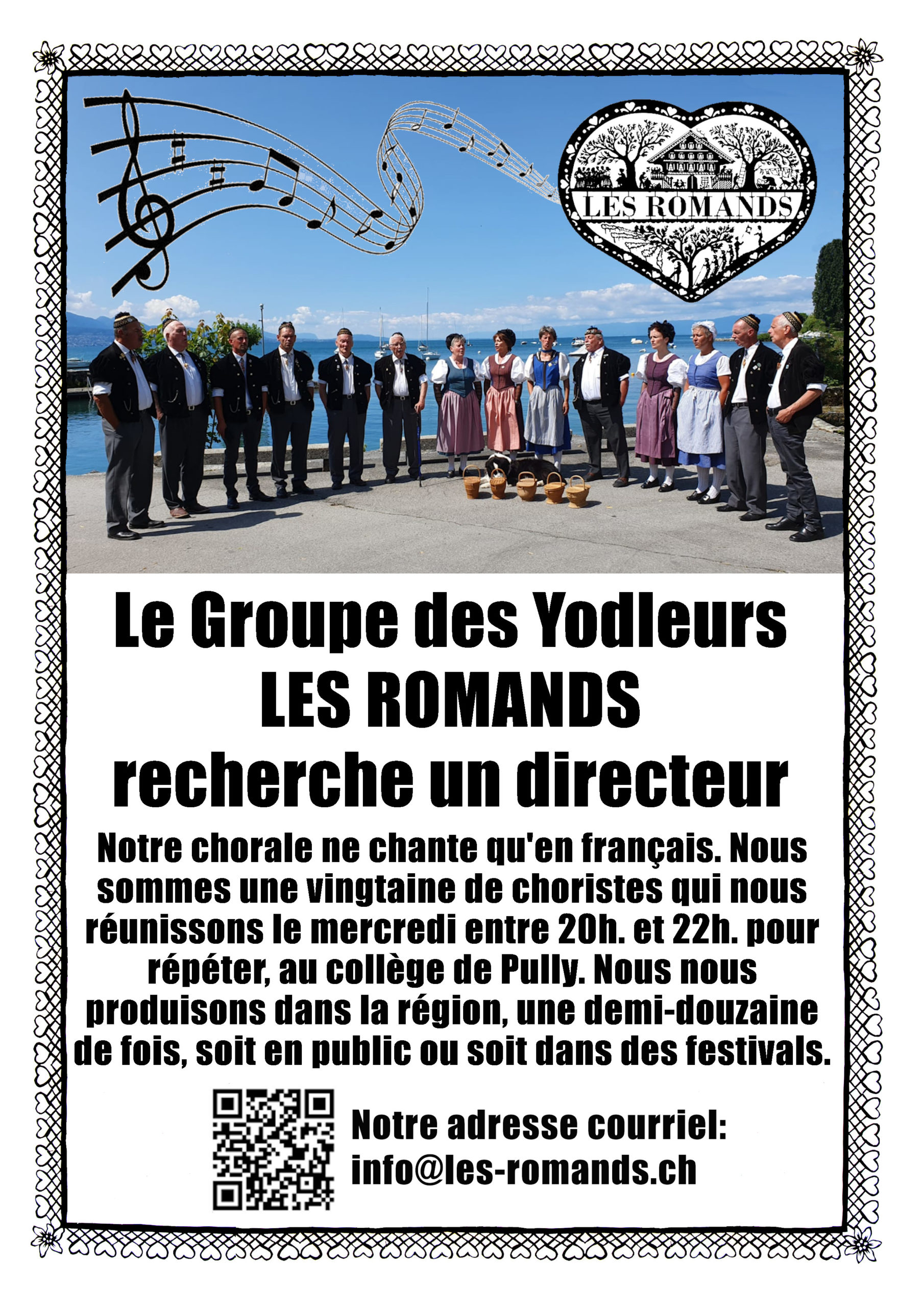 Groupe de yodleurs “Les Romands” : Recherche de directeur