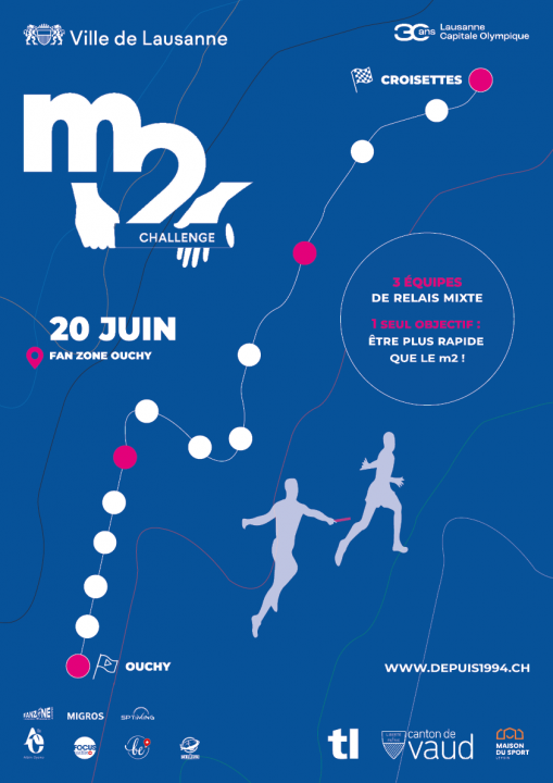 30 ans Lausanne Capitale Olympique – L’humain plus rapide que le m2? Réponse le 20 juin 2024