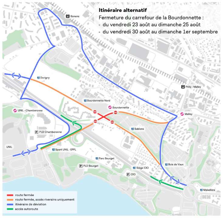Travaux d’entretien de la chaussée au carrefour de la Bourdonnette