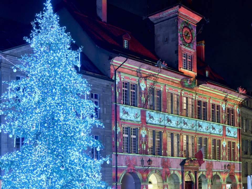 La tour Bel-Air et l’Hôtel de Ville illumineront les Fêtes de fin d’année 2024