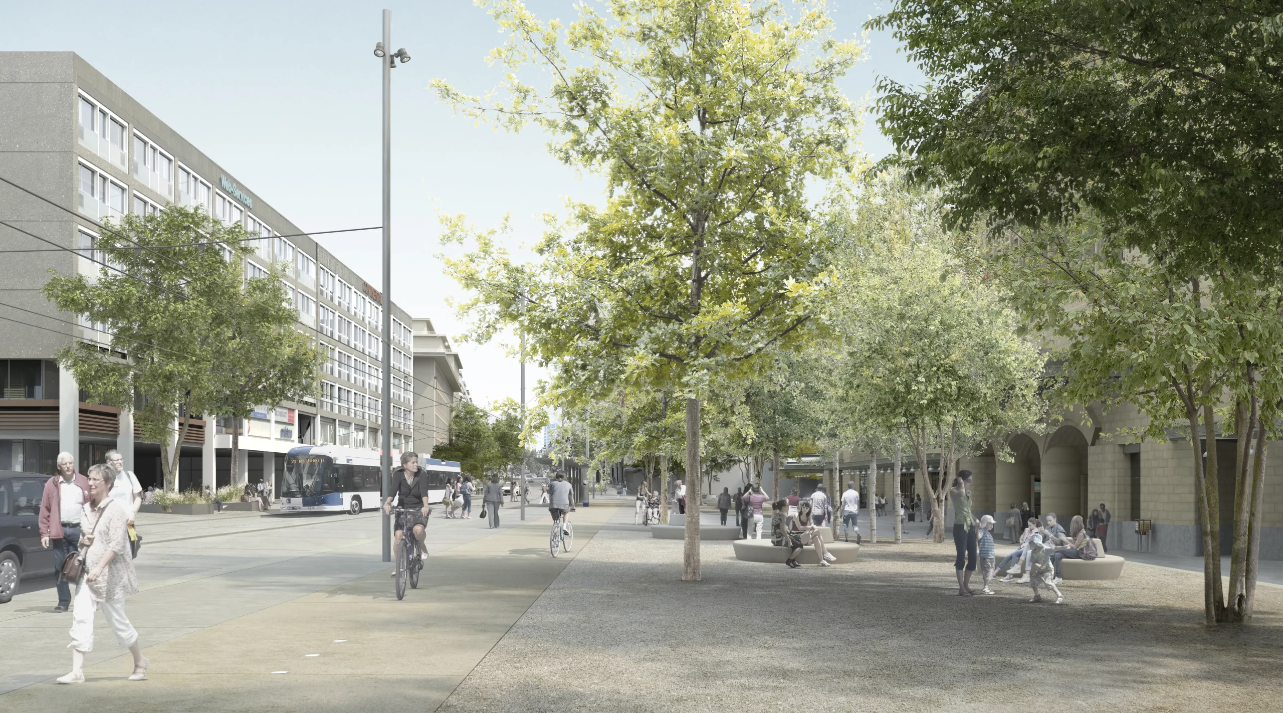 Pôle Gare: la future place de la Gare et ses rues connexes se dévoilent