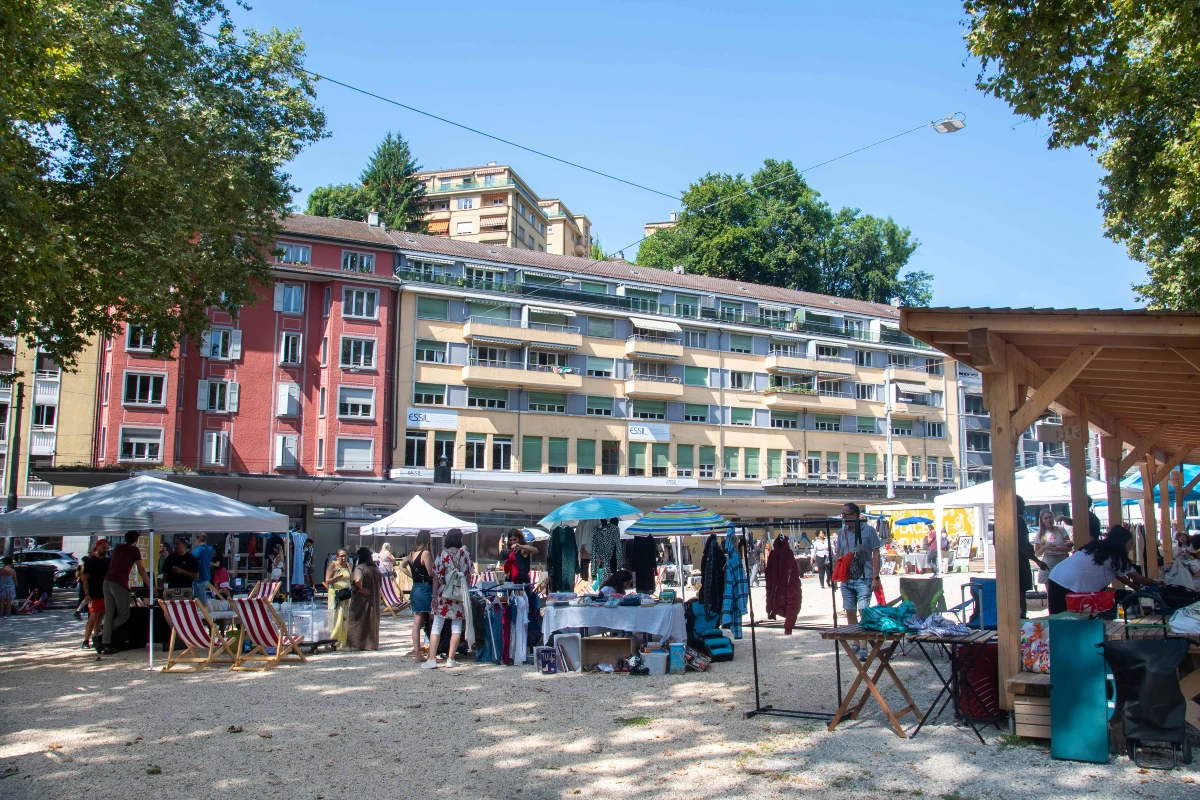 Gratuité de la taxe de marché 2025 pour les marchands non alimentaires impactés par les travaux à la Riponne