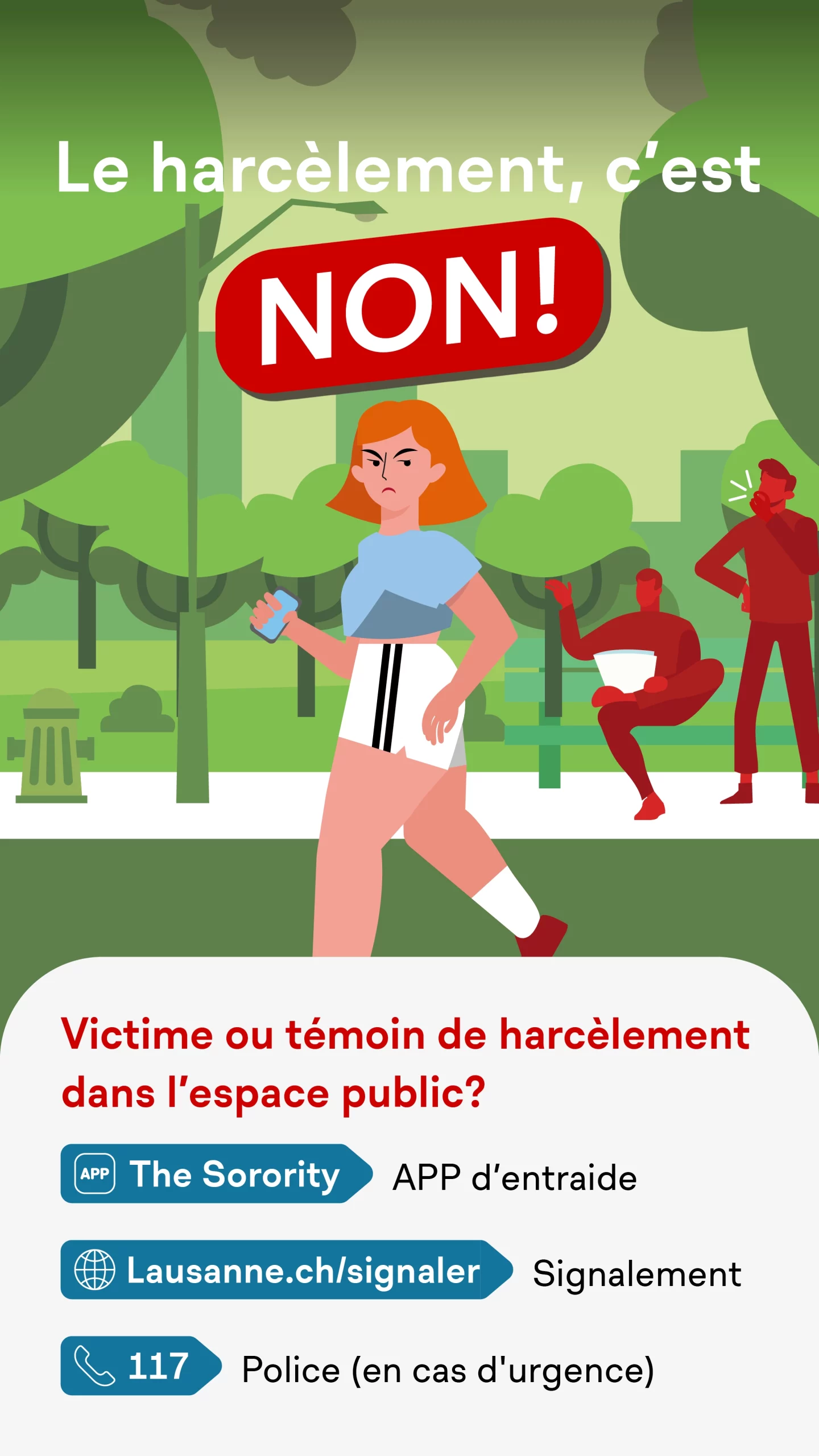 Nouvelle campagne contre le harcèlement dans l’espace public