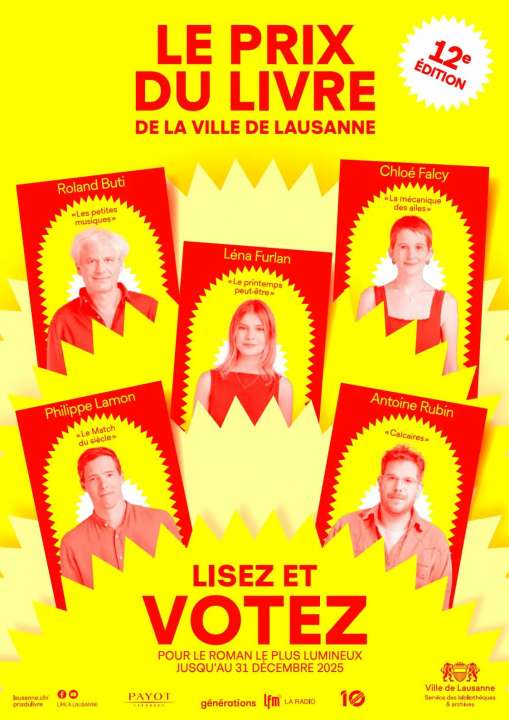 Prix du livre de la Ville de Lausanne: une 12e sélection sous le parrainage de Lionel Baier
