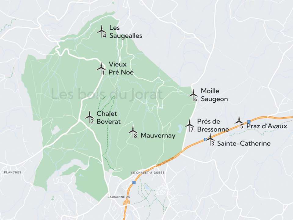 Le parc éolien EolJorat Sud obtient le permis de construire cantonal